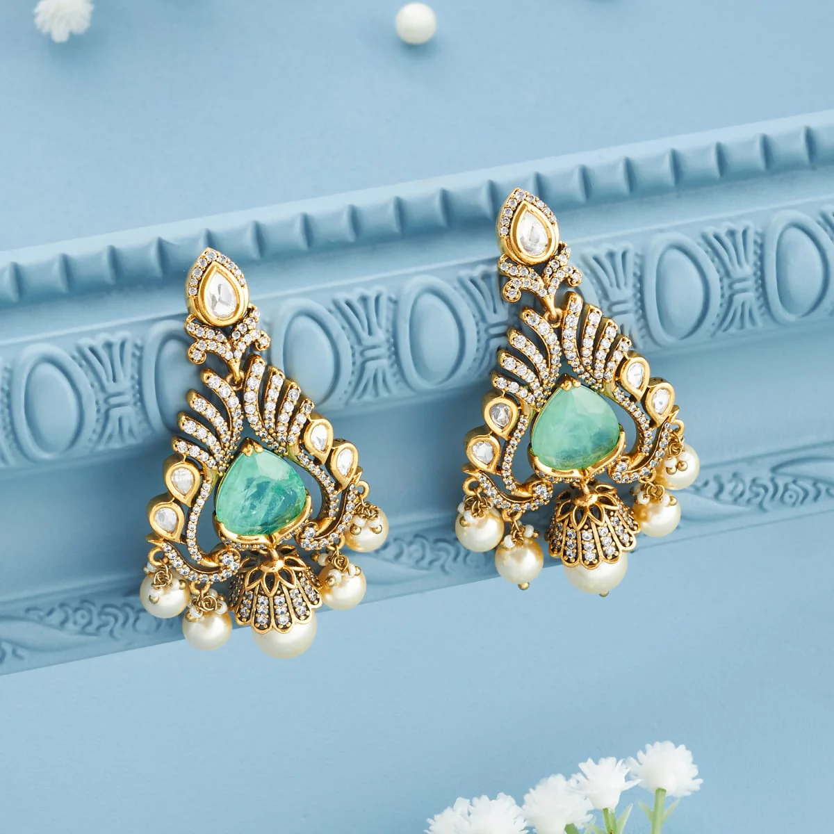 Kundan Earring 196886 - Image 11