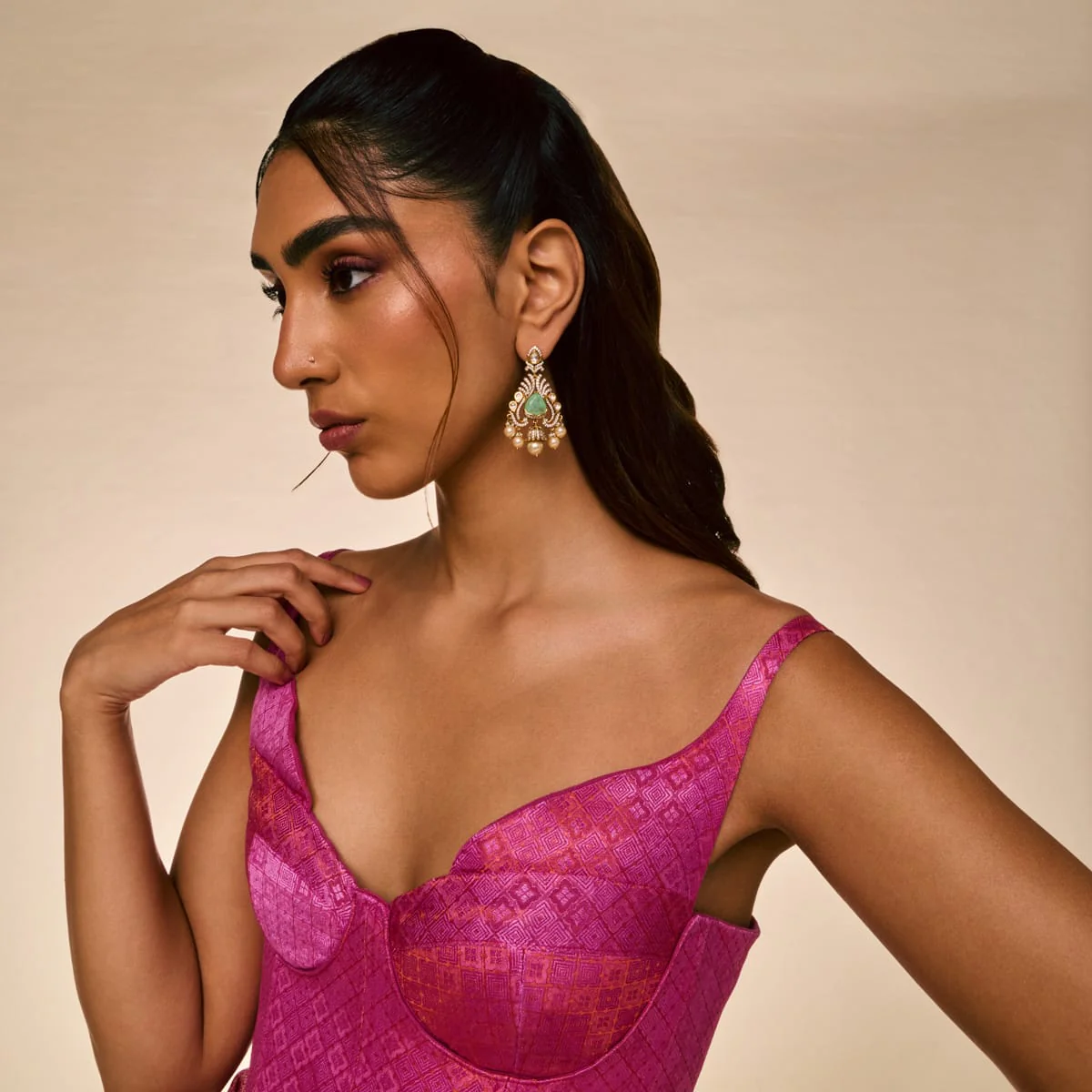 Kundan Earring 196886 - Image 12