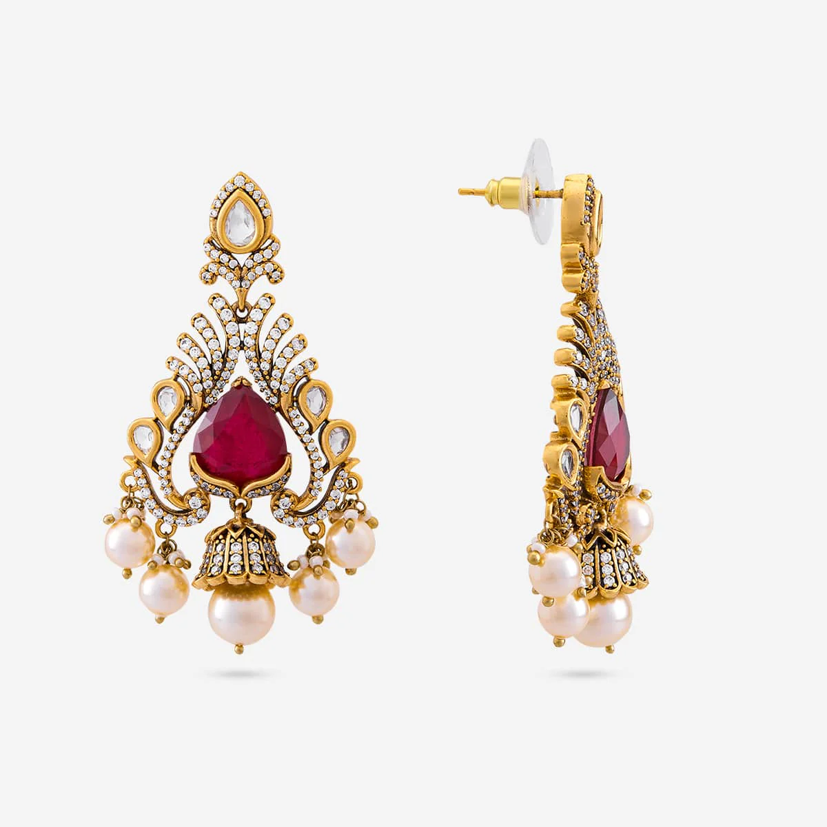Kundan Earring 196886 - Image 3