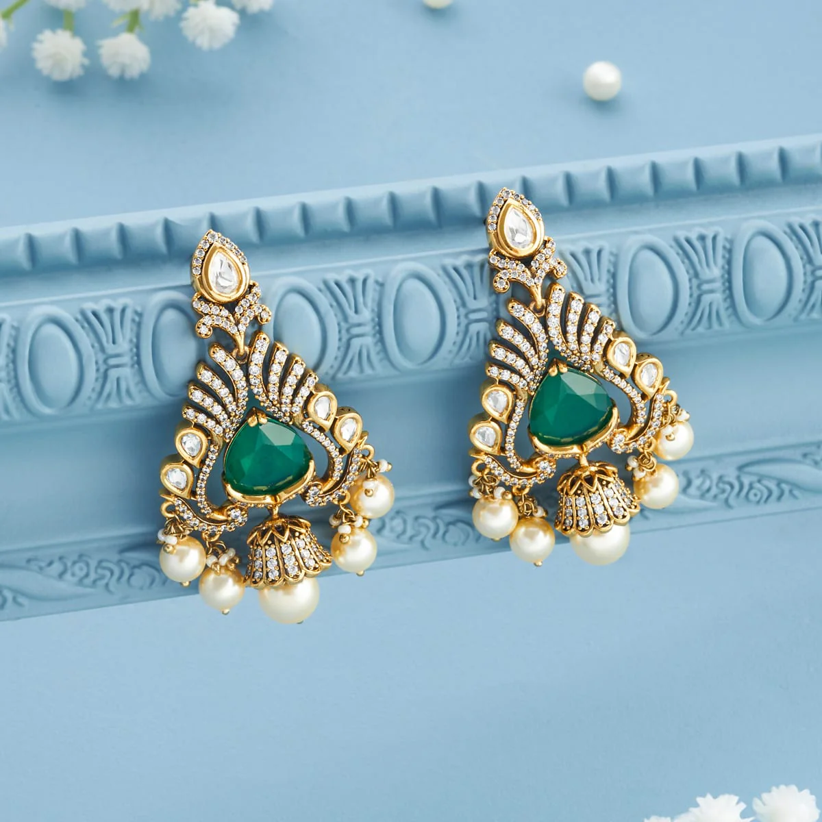 Kundan Earring 196886 - Image 5