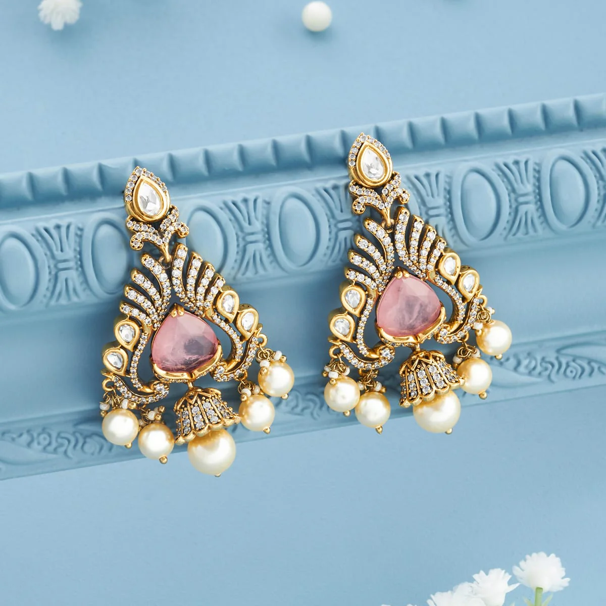 Kundan Earring 196886 - Image 8