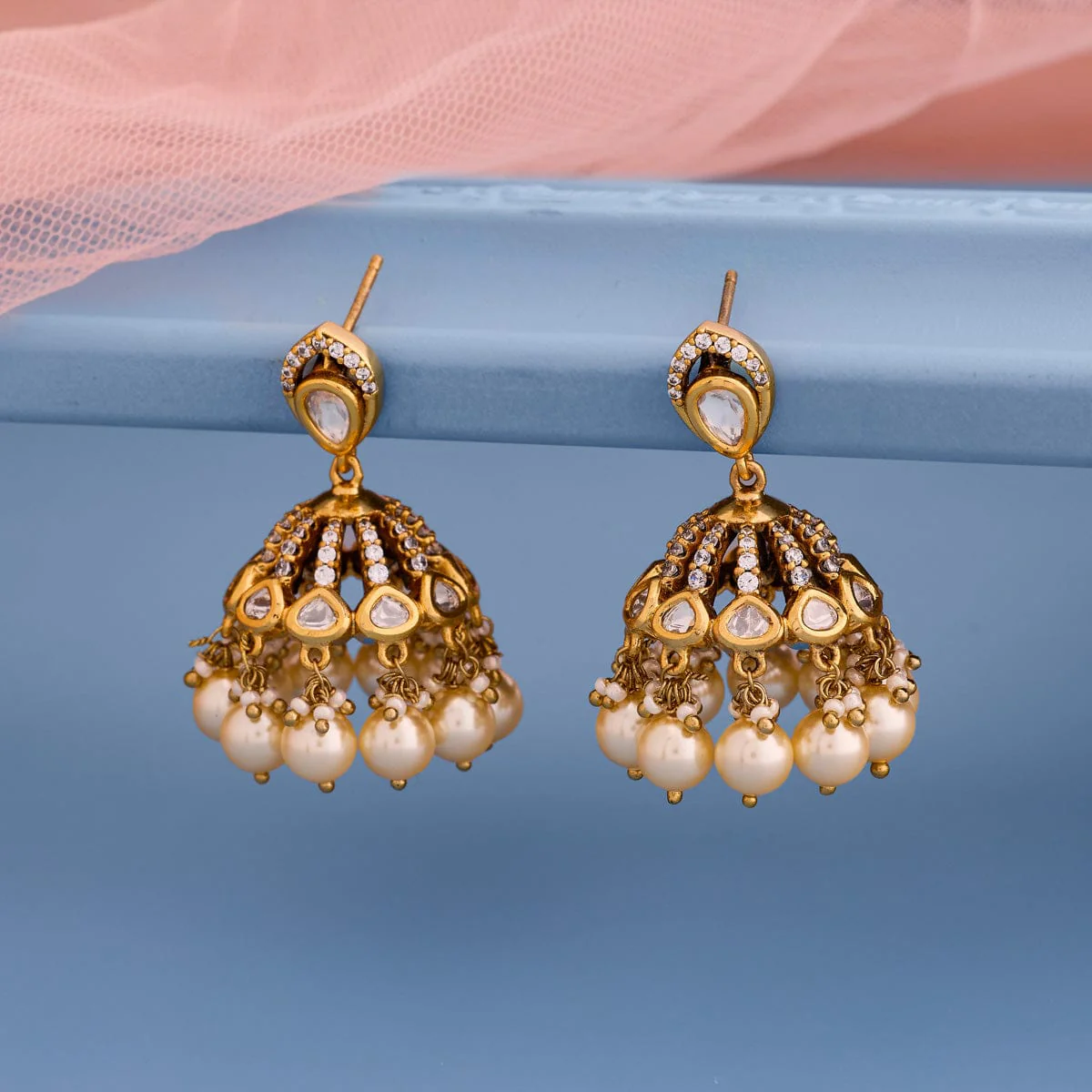 Kundan Earring 196887 - Image 2