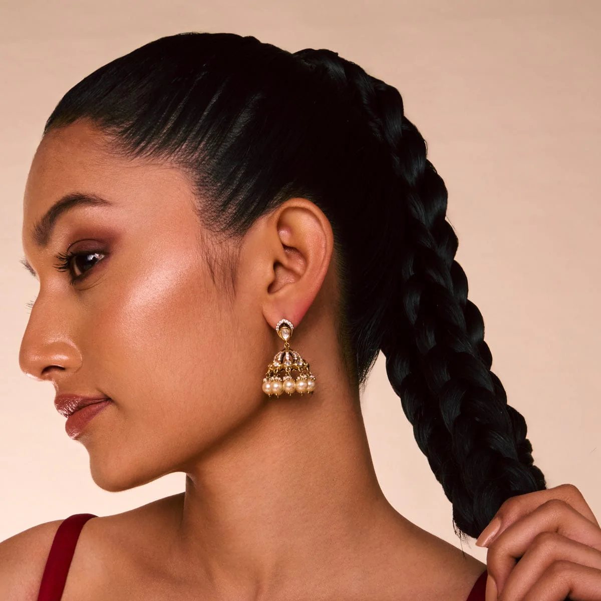 Kundan Earring 196887 - Image 3