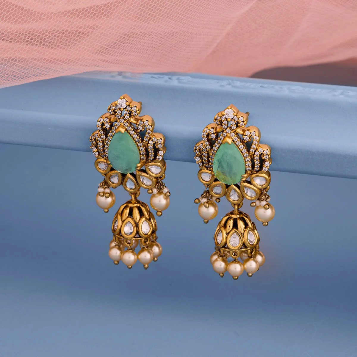 Kundan Earring 196889 - Image 12