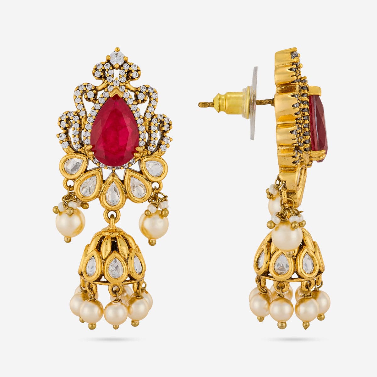 Kundan Earring 196889 - Image 3