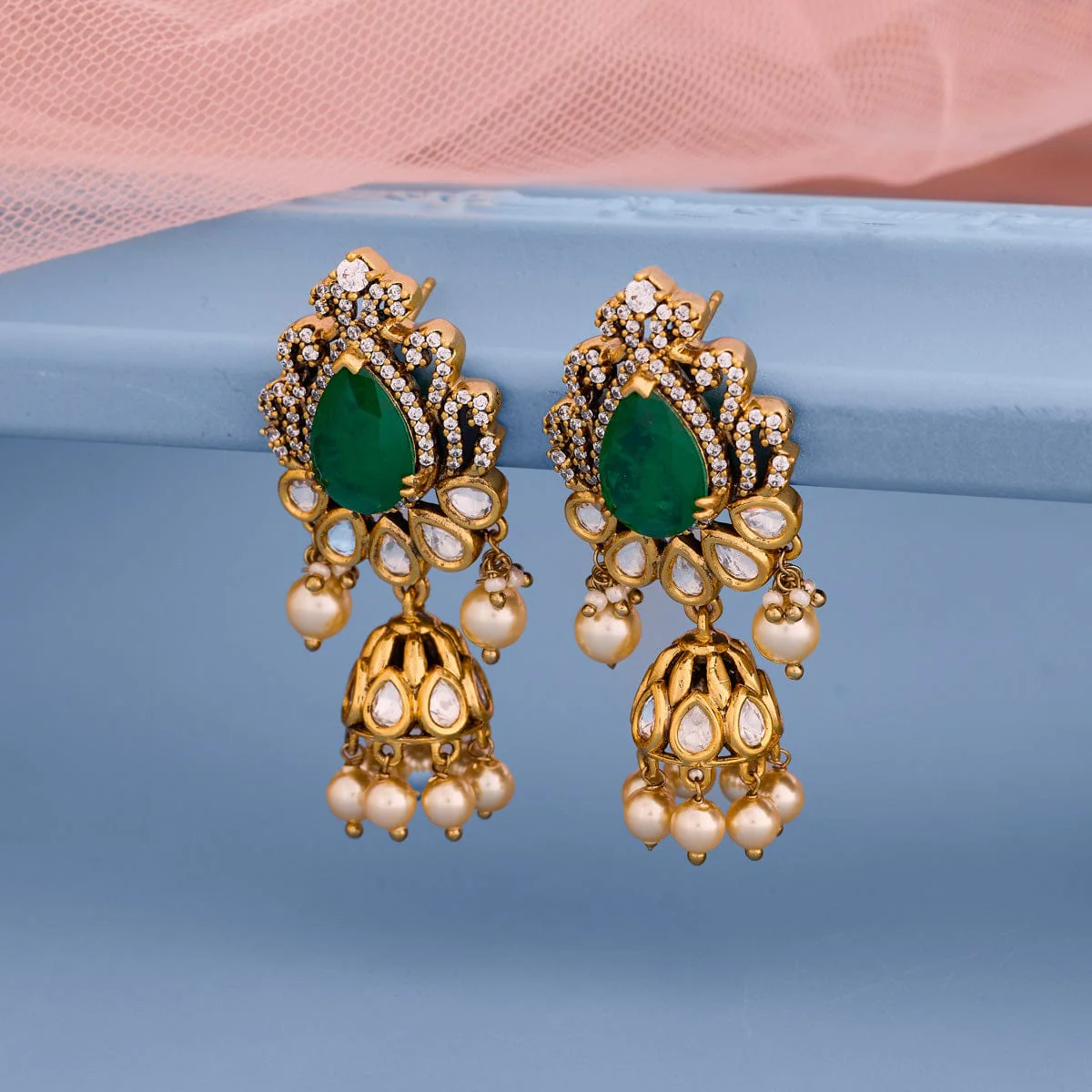Kundan Earring 196889 - Image 5
