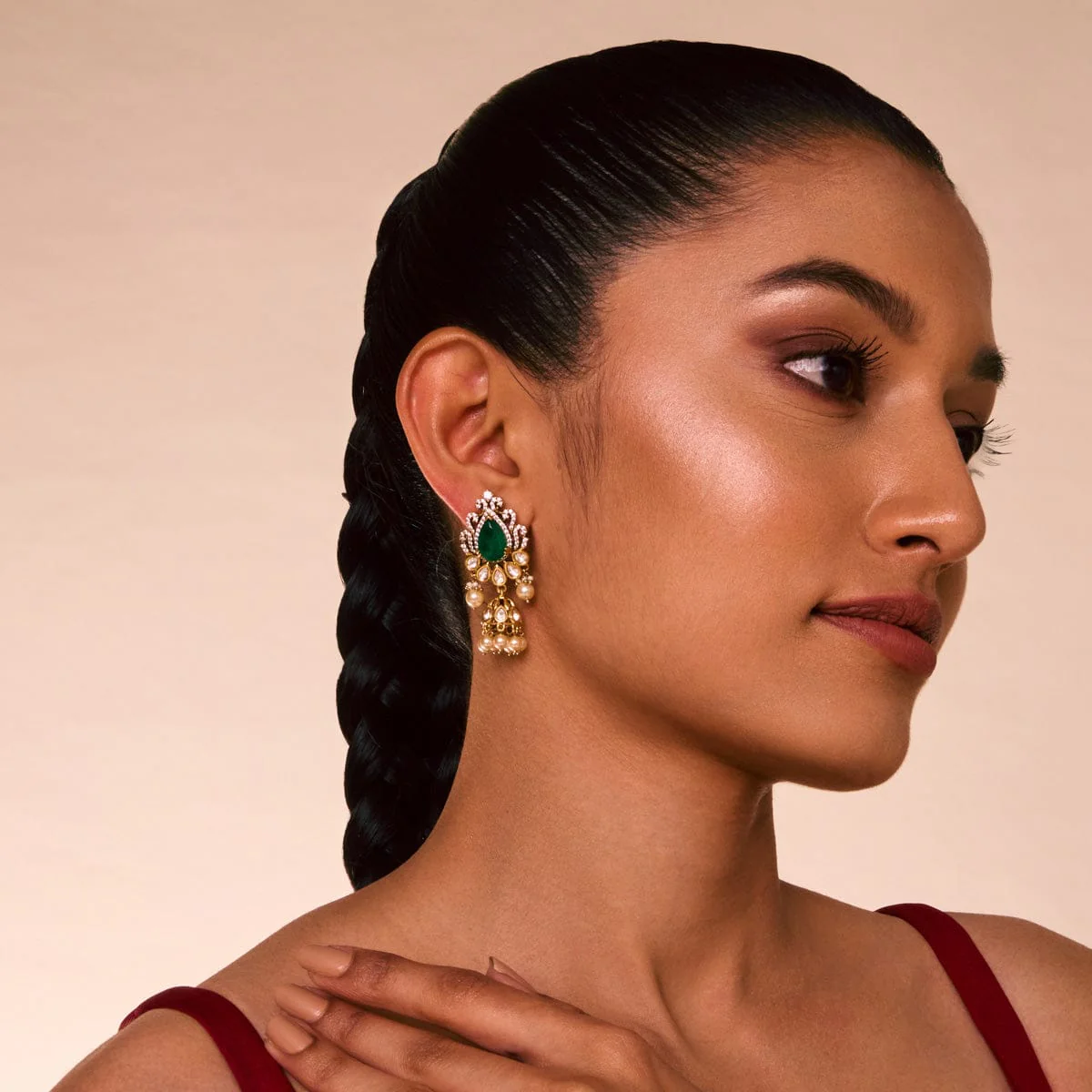 Kundan Earring 196889 - Image 6