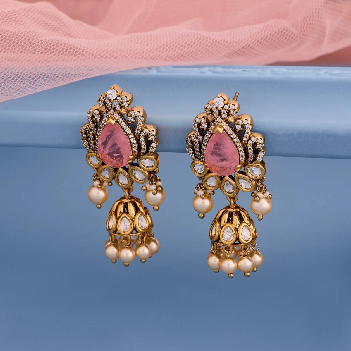 Kundan Earring 196889 - Image 9