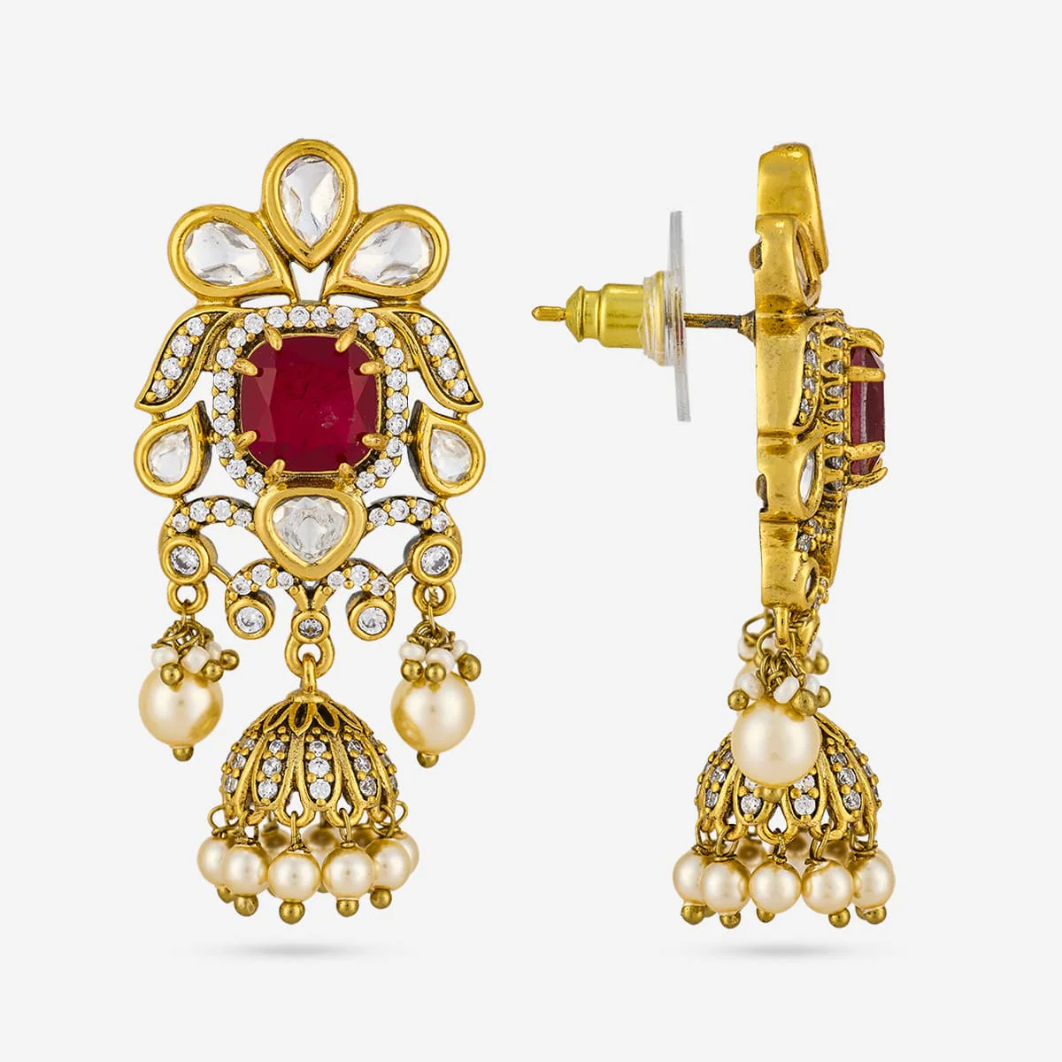 Kundan Earring 196890 - Image 3