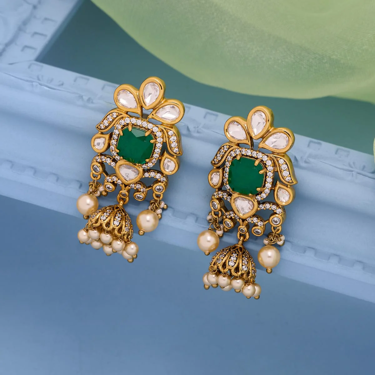Kundan Earring 196890 - Image 5