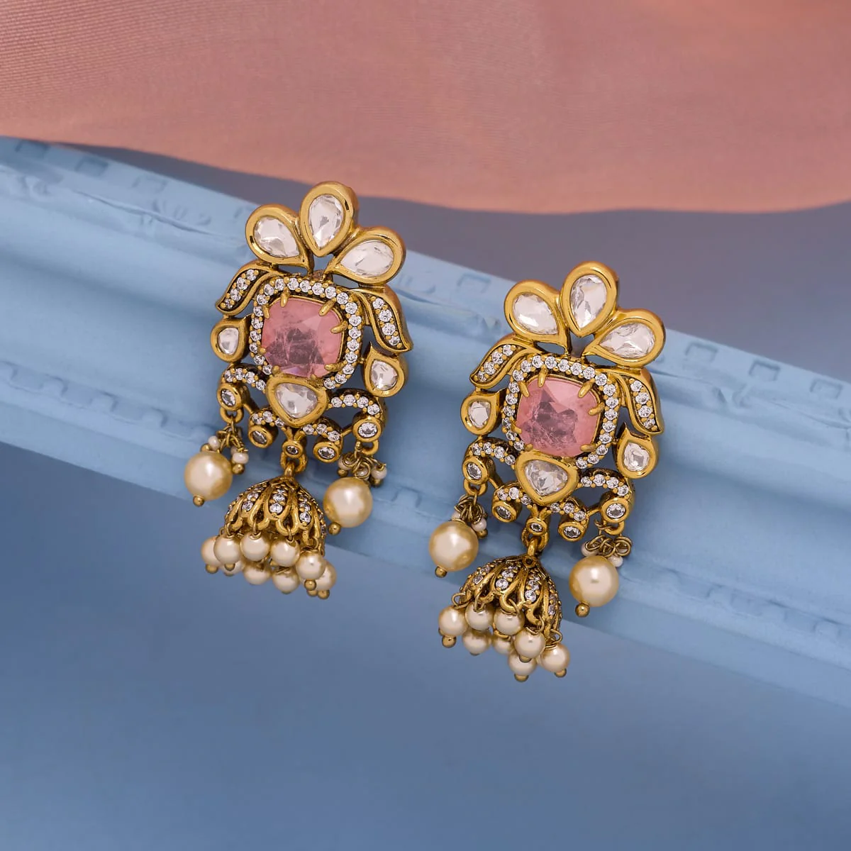 Kundan Earring 196890 - Image 8
