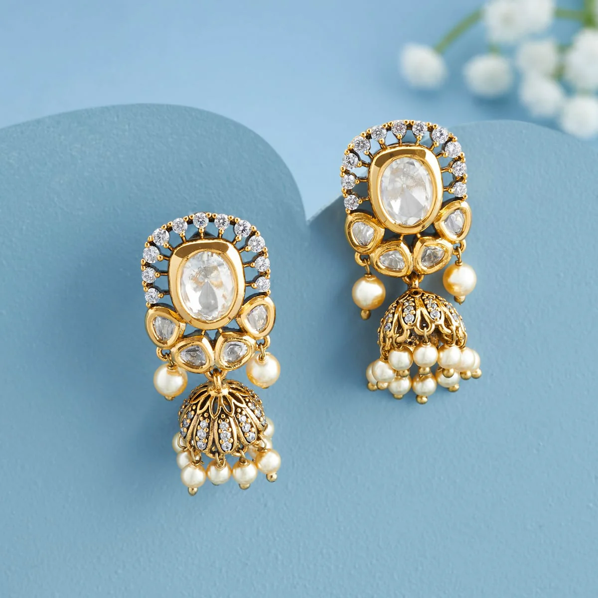 Kundan Earring 196891 - Image 2