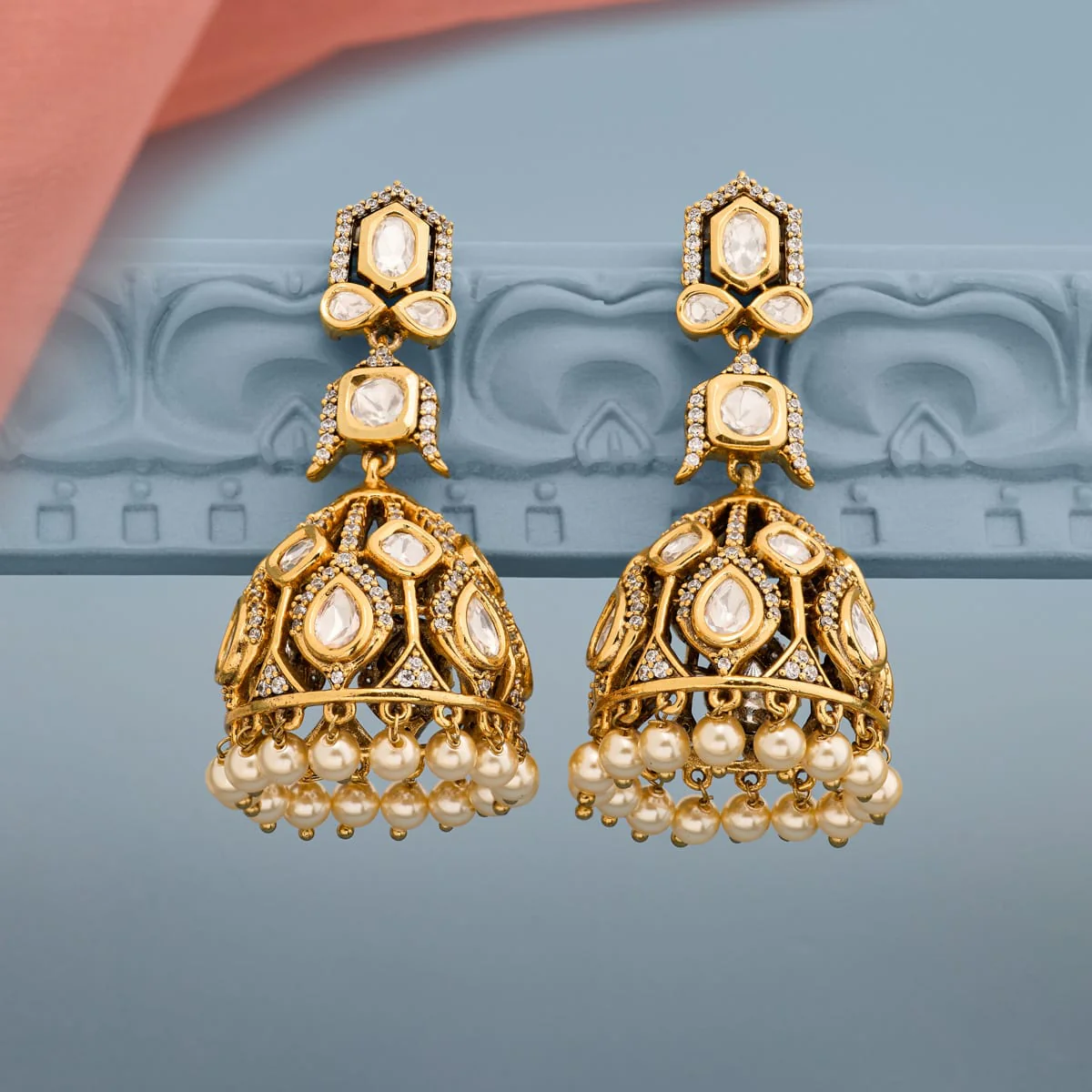 Kundan Earring 197184 - Image 2