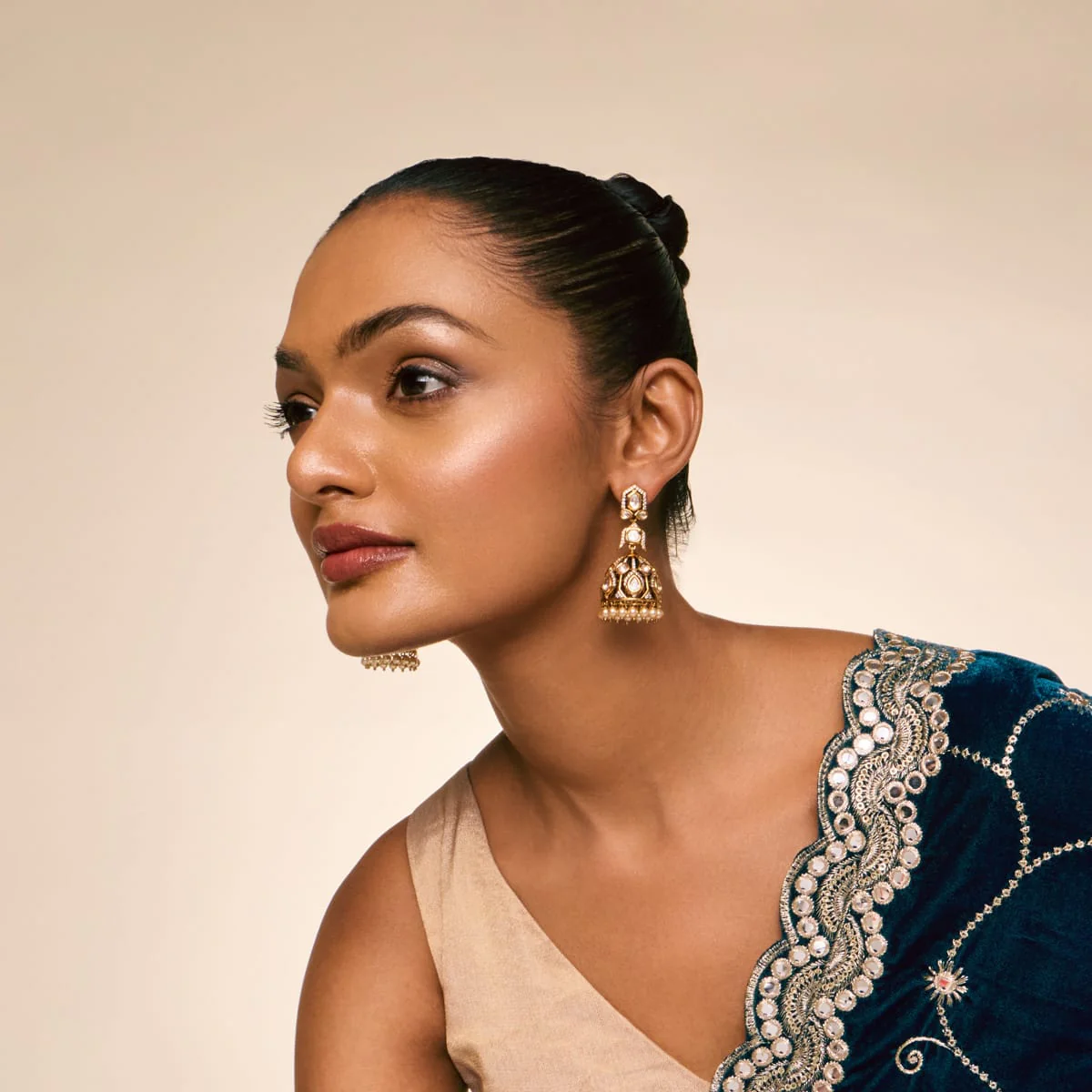 Kundan Earring 197184 - Image 3