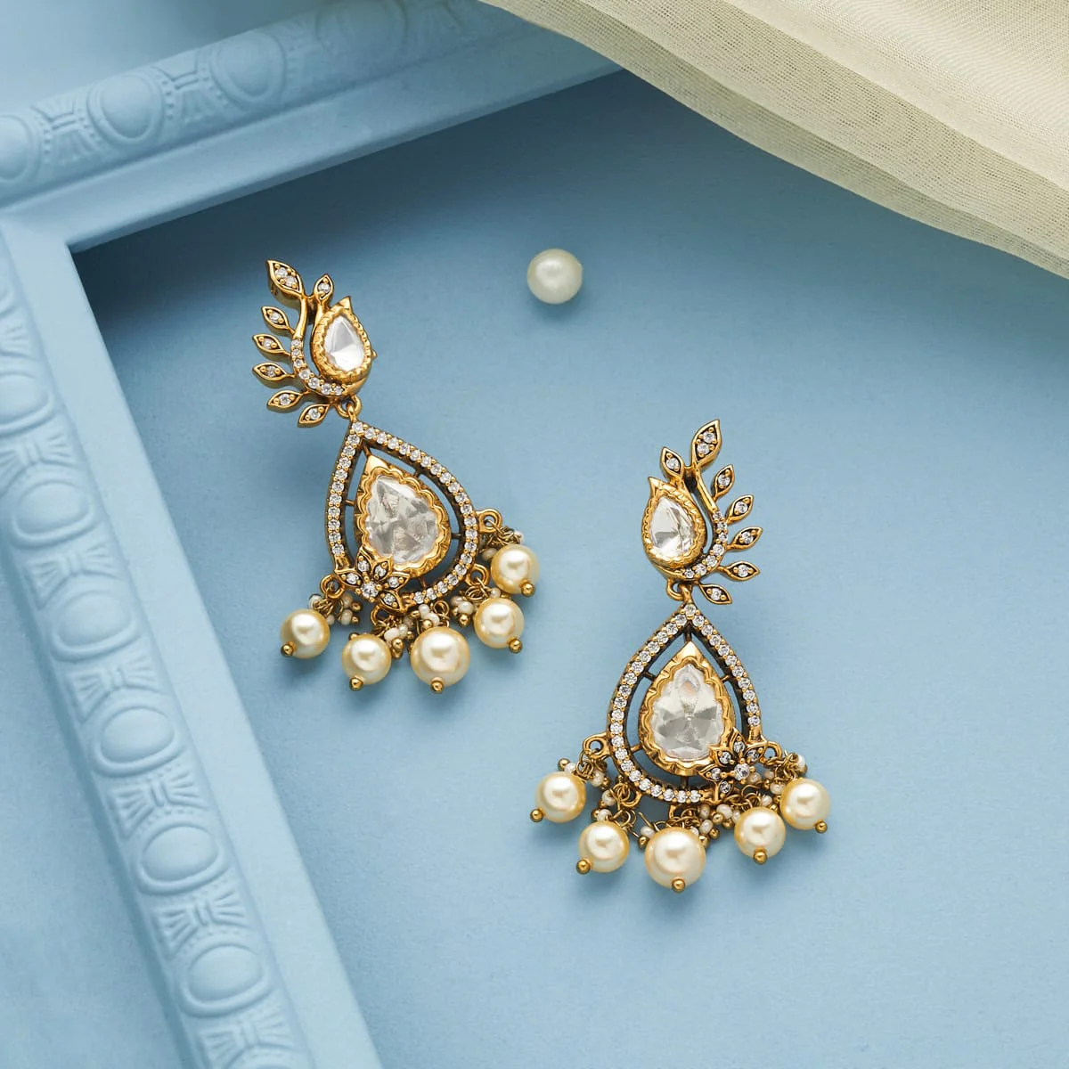 Kundan Earring 197792 - Image 2