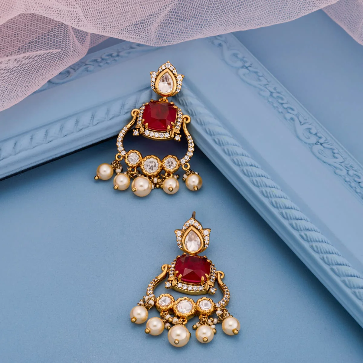 Kundan Earring 197793 - Image 2