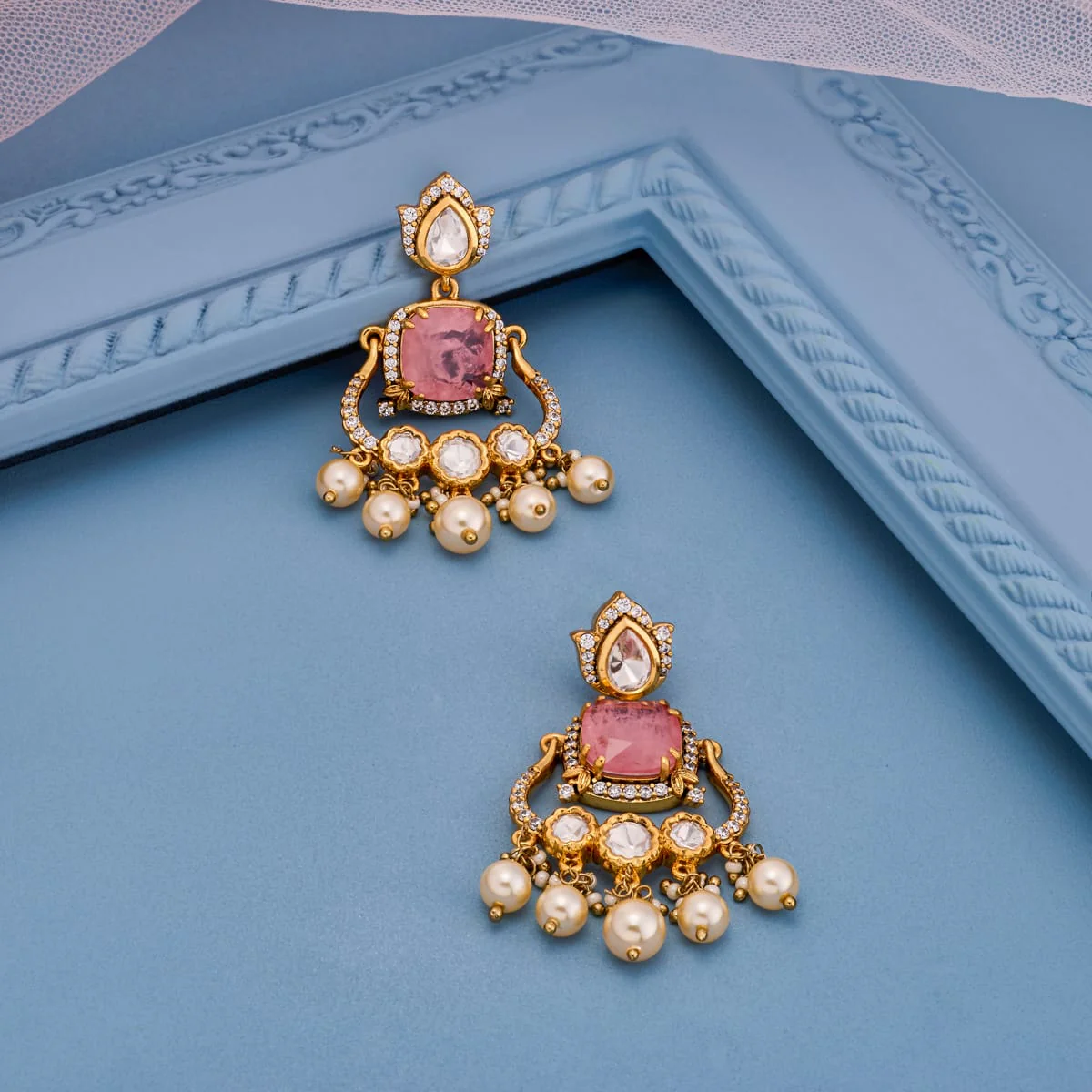 Kundan Earring 197793 - Image 5