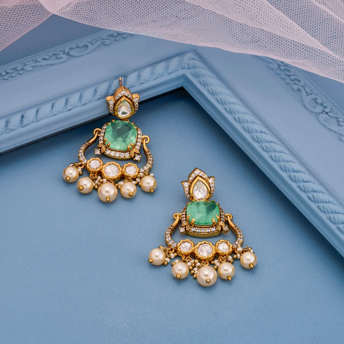 Kundan Earring 197793 - Image 8