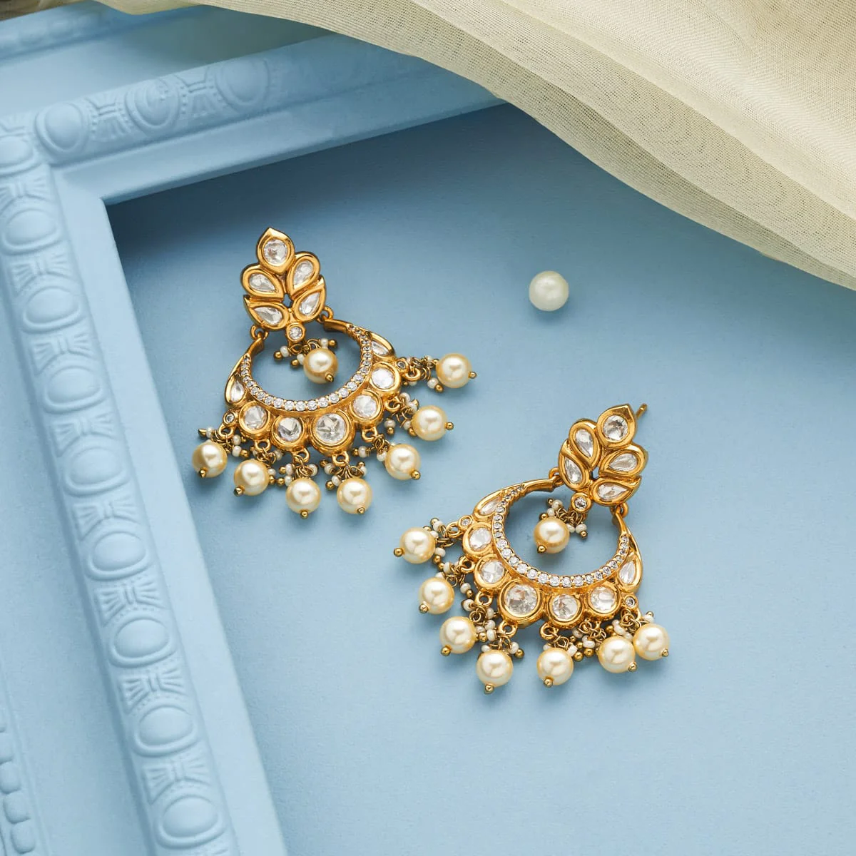 Kundan Earring 197795 - Image 2