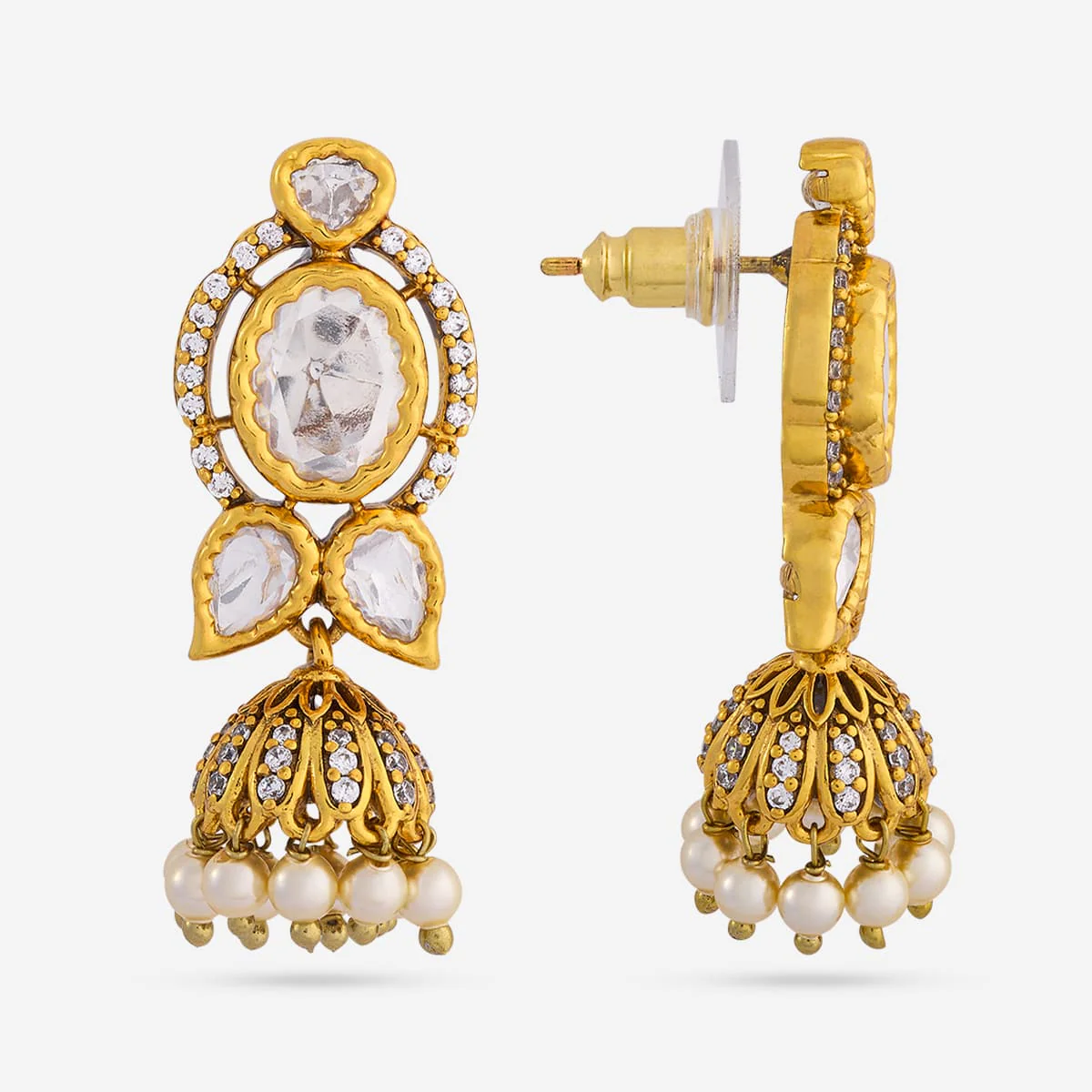 Kundan Earring 197800 - Image 3