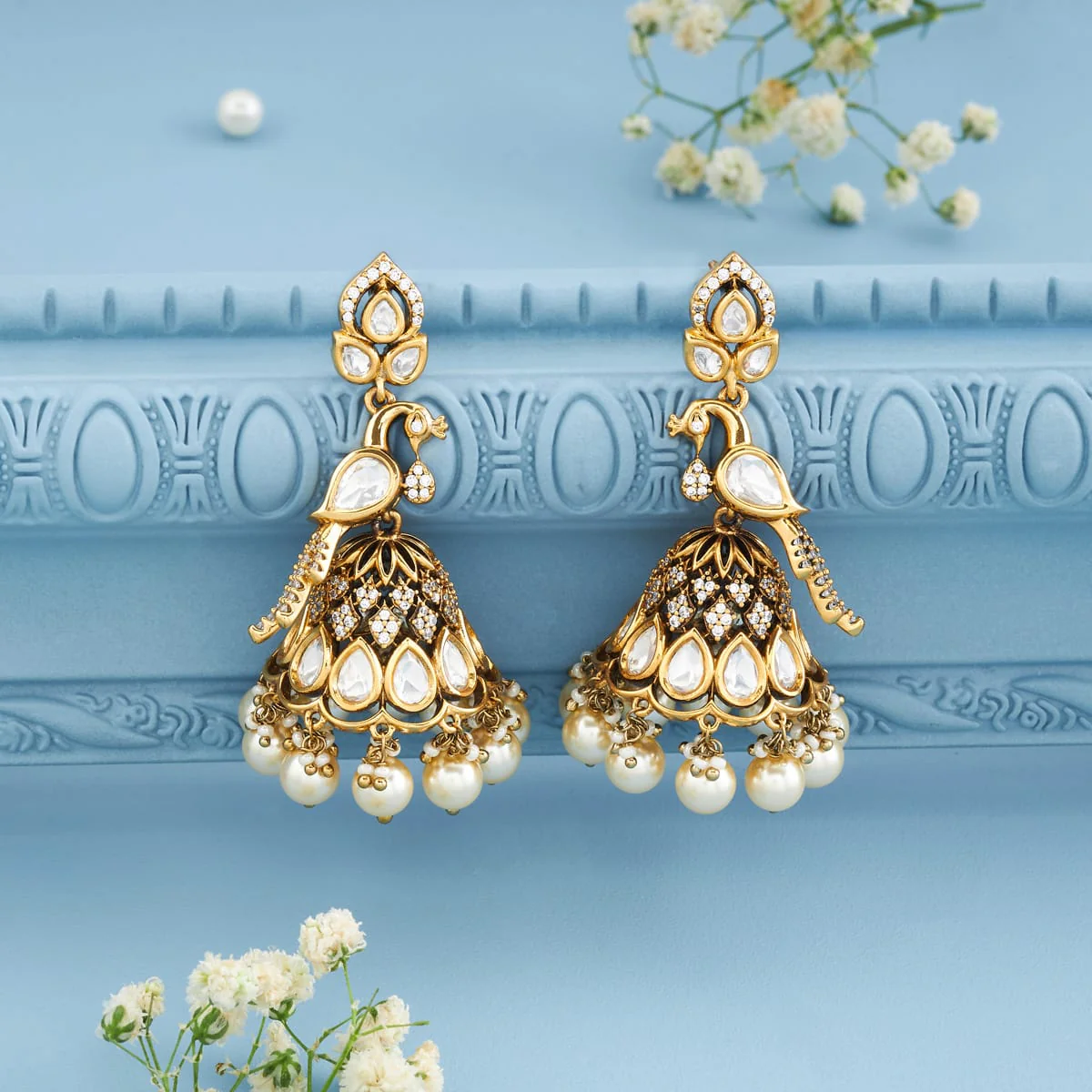Kundan Earring 197801 - Image 2