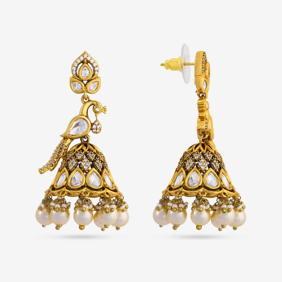 Kundan Earring 197801 - Image 3