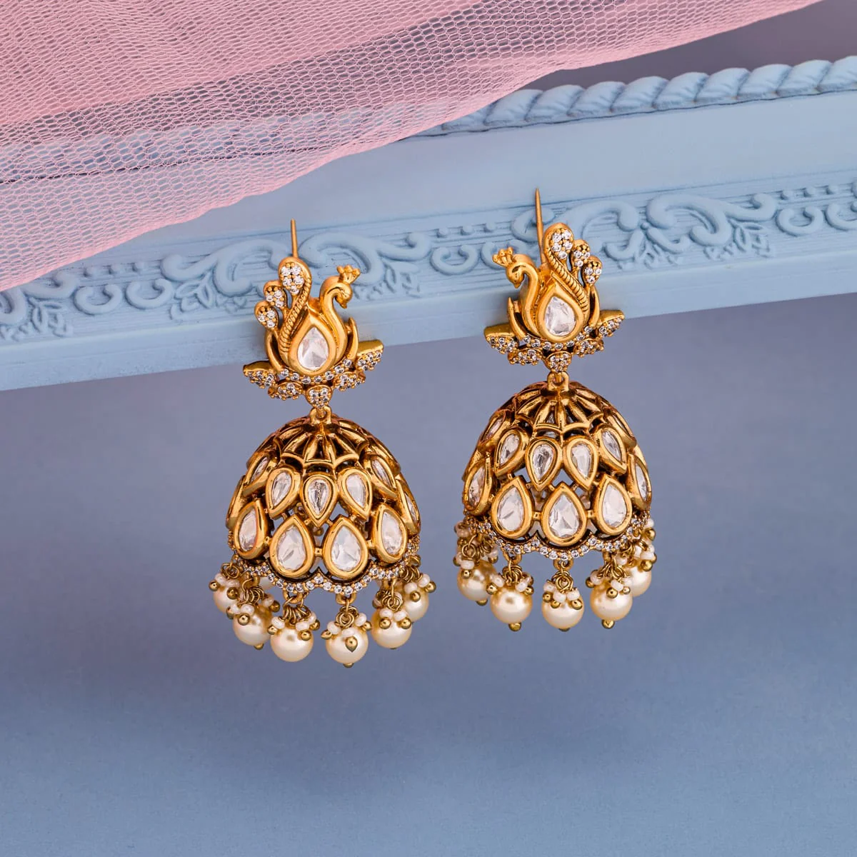 Kundan Earring 197803 - Image 2