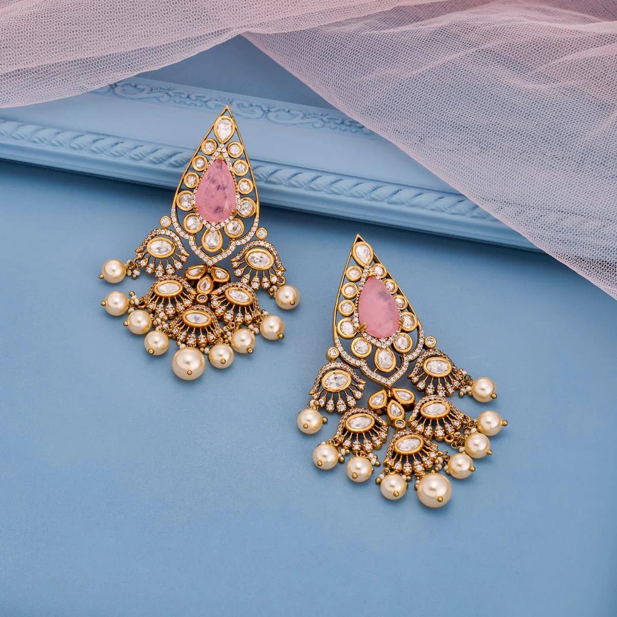 Kundan Earring 197808 - Image 2