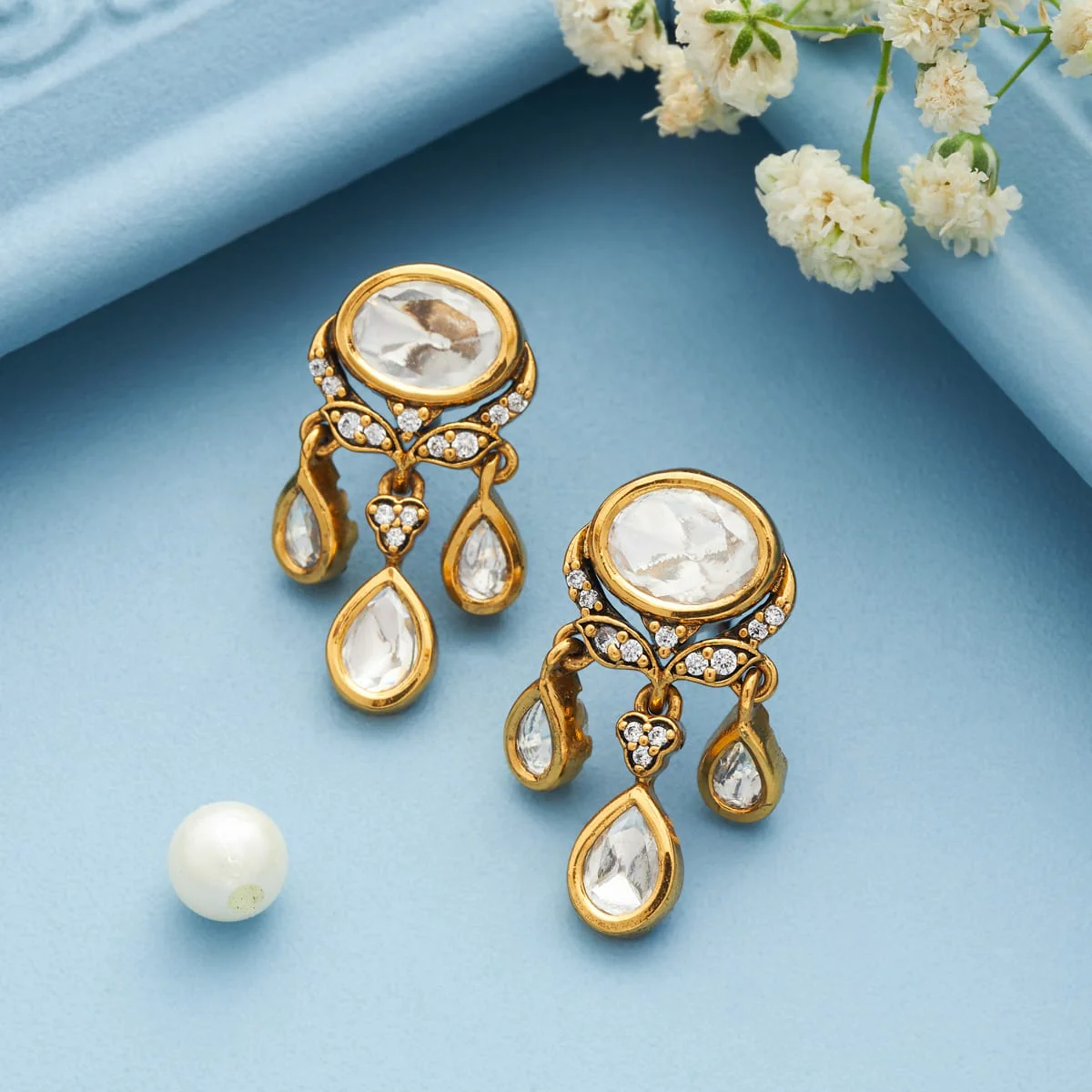 Kundan Earring 197867 - Image 2