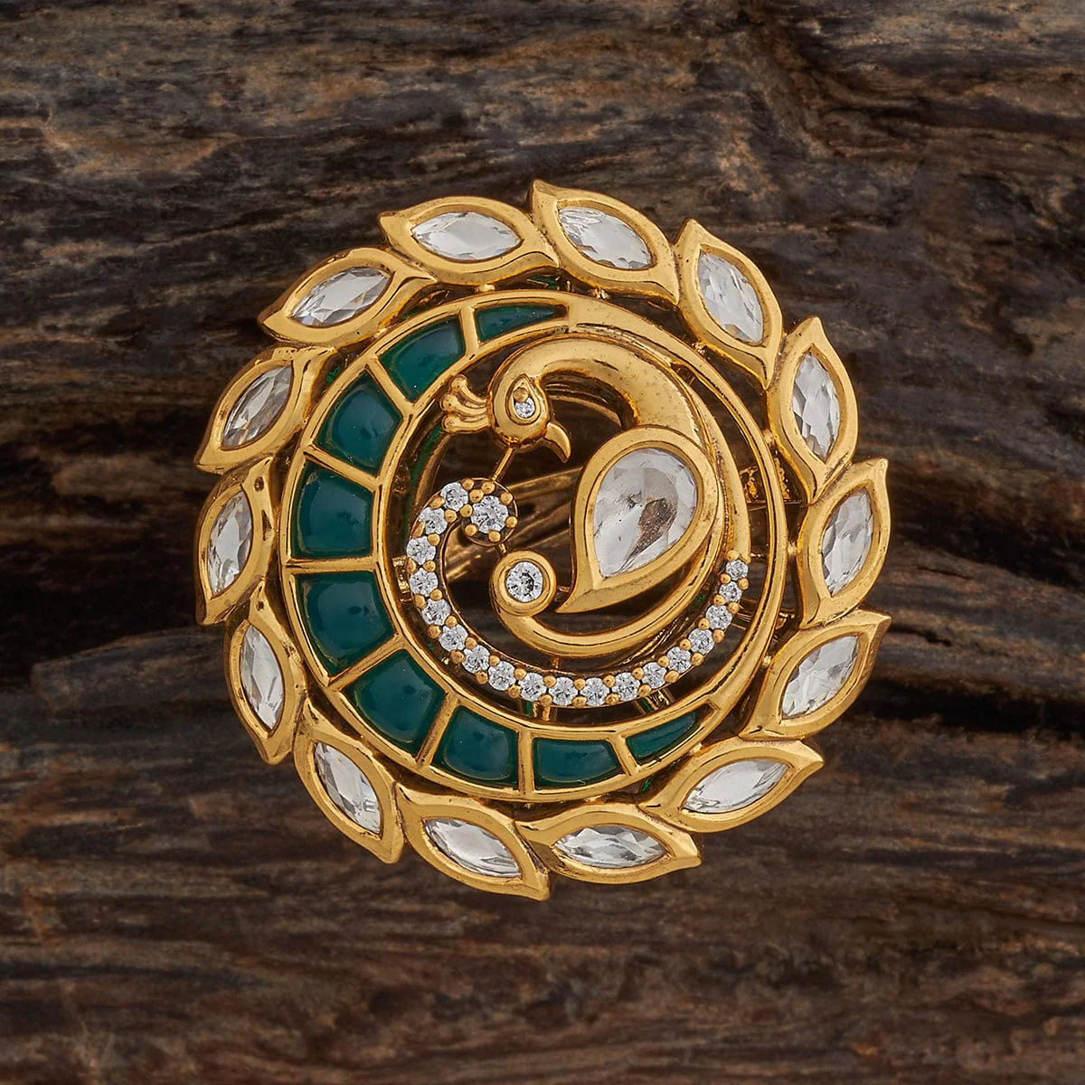 Kundan Finger Ring 163996 - Image 5
