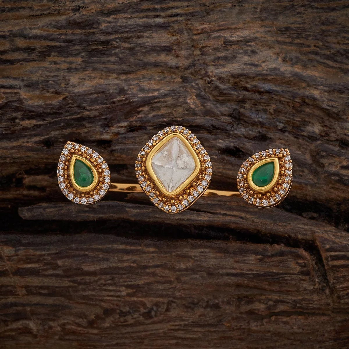 Kundan Finger Ring 177803 - Image 6