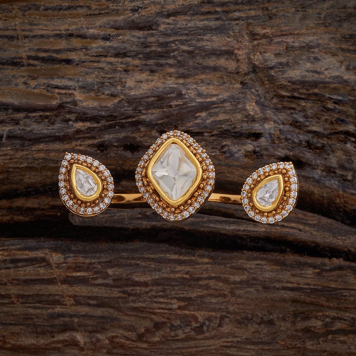 Kundan Finger Ring 177803 - Image 7