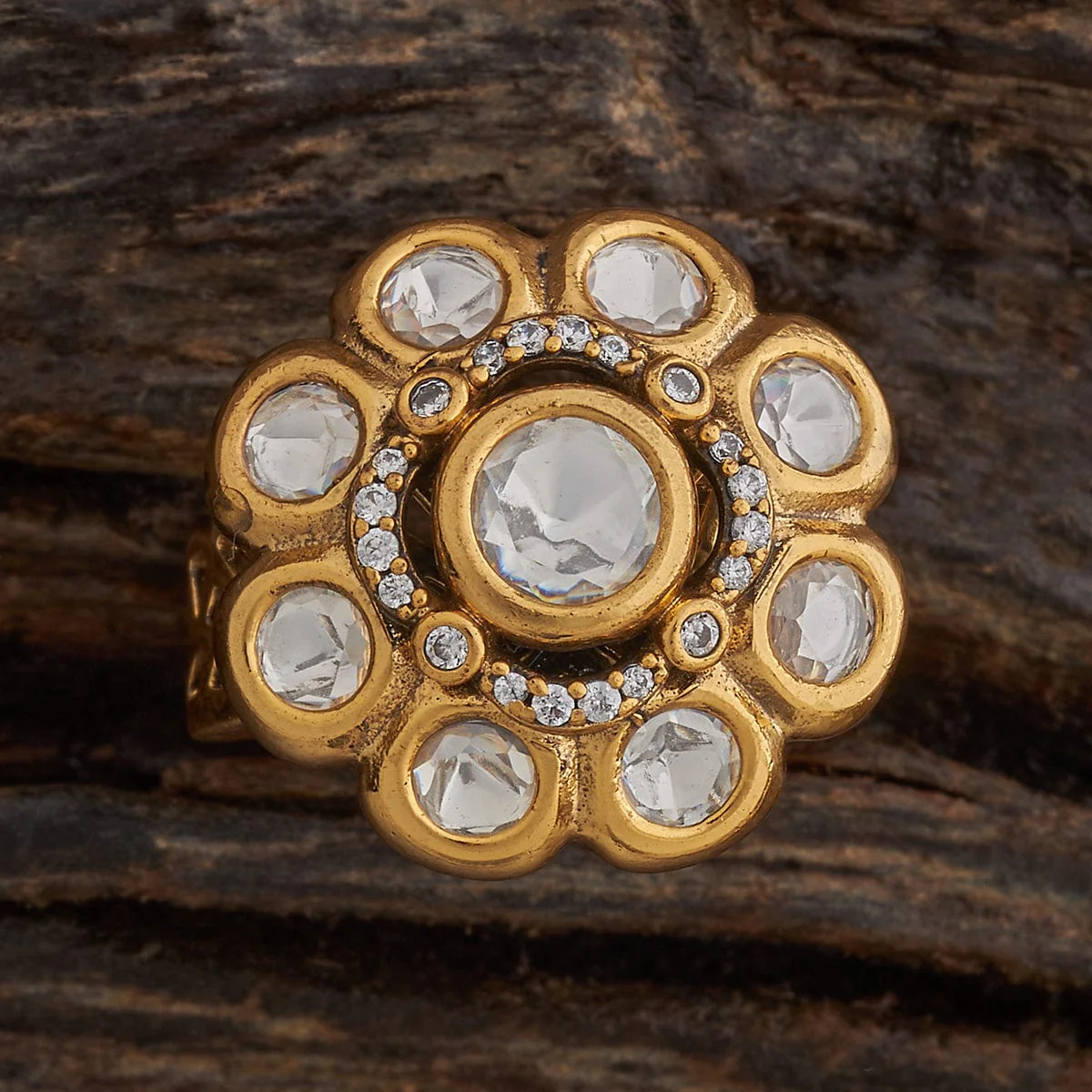 Kundan Finger Ring 180255 - Image 4