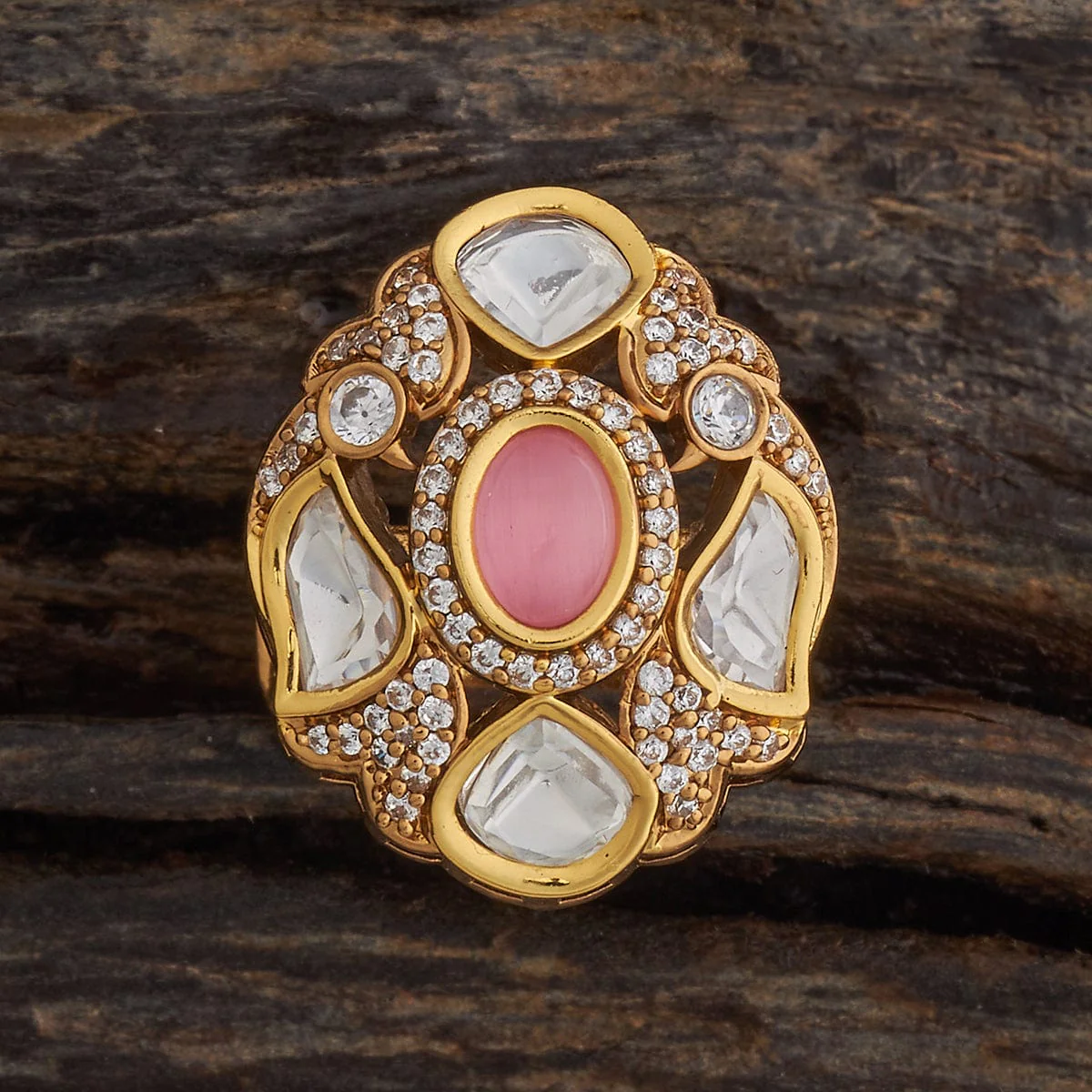 Kundan Finger Ring 181647 - Image 10