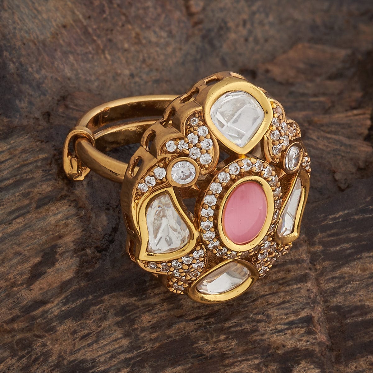 Kundan Finger Ring 181647 - Image 3