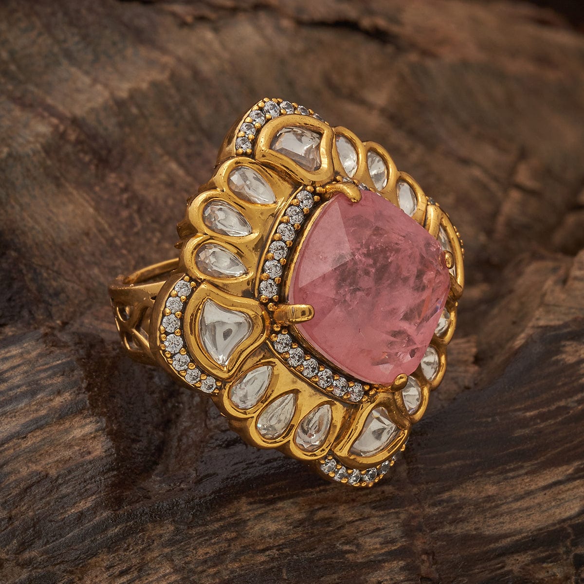 Kundan Finger Ring 182227 - Image 3