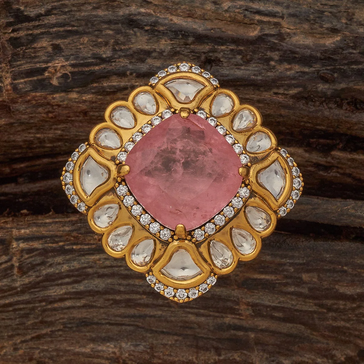 Kundan Finger Ring 182227 - Image 6