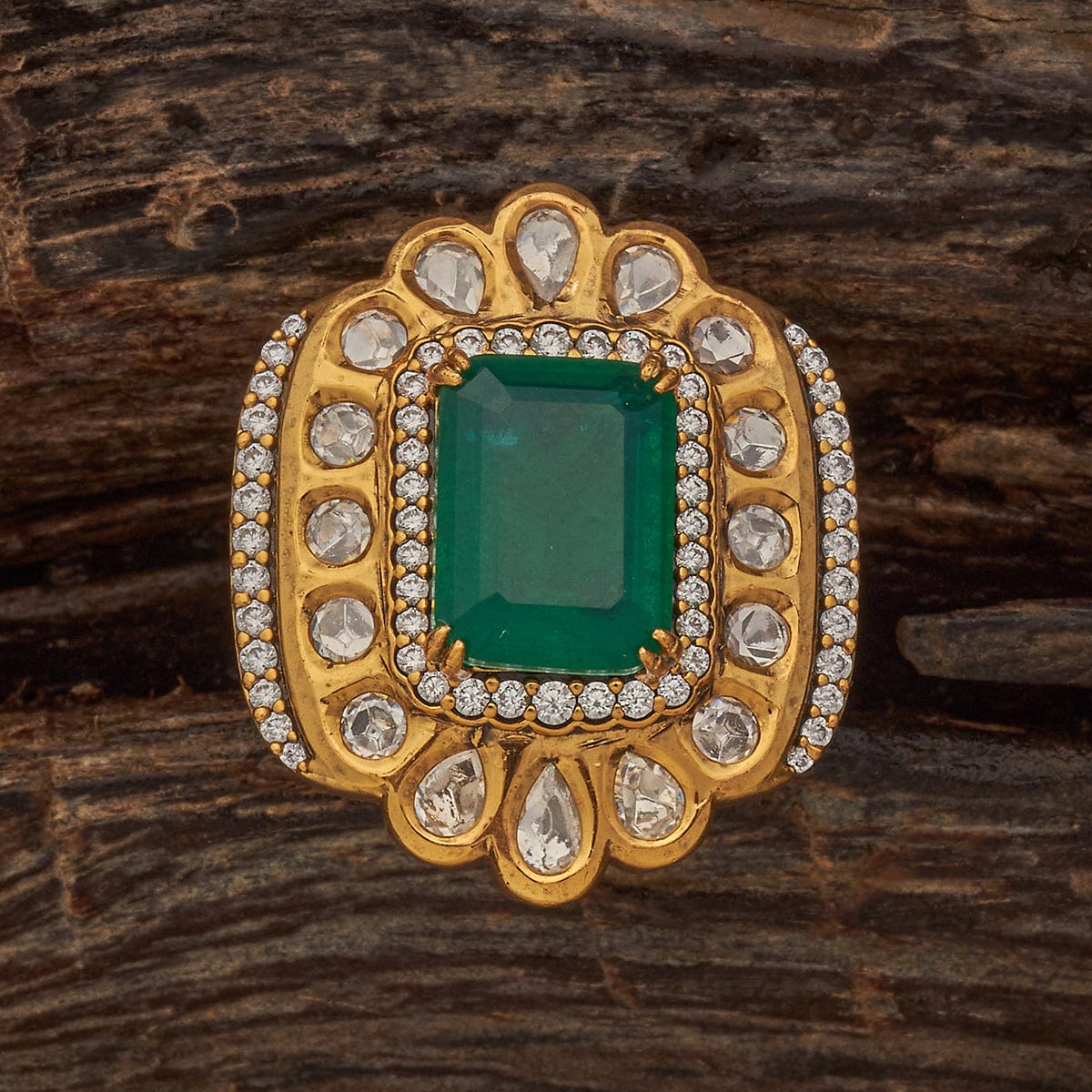 Kundan Finger Ring 182228 - Image 4