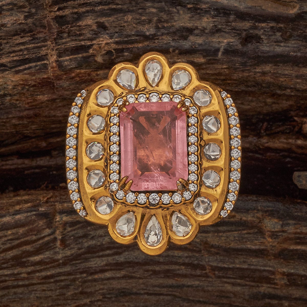 Kundan Finger Ring 182228 - Image 6