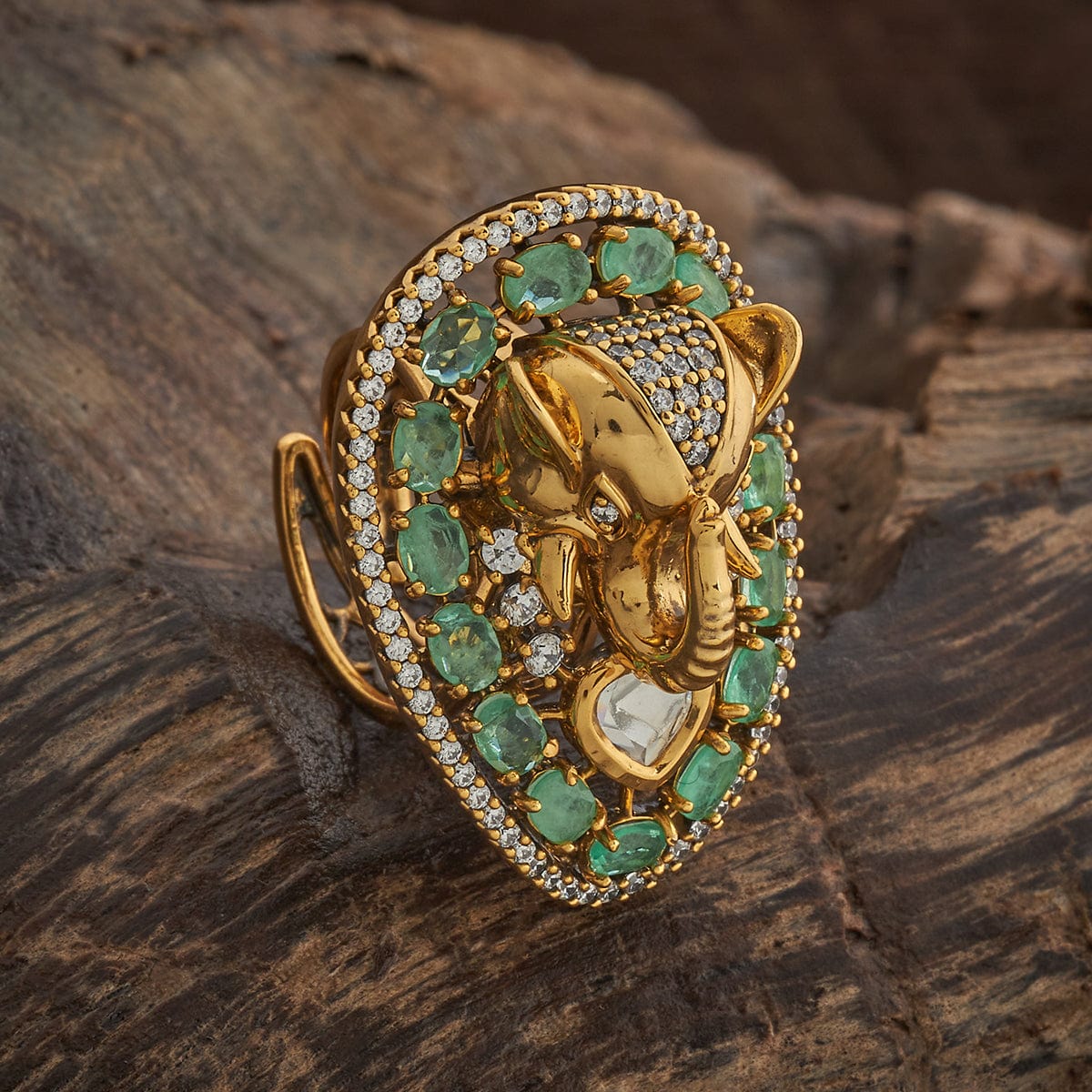 Kundan Finger Ring 182250 - Image 8