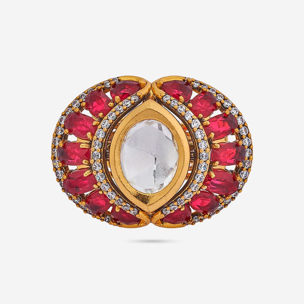 Kundan Finger Ring 184812 - Image 4