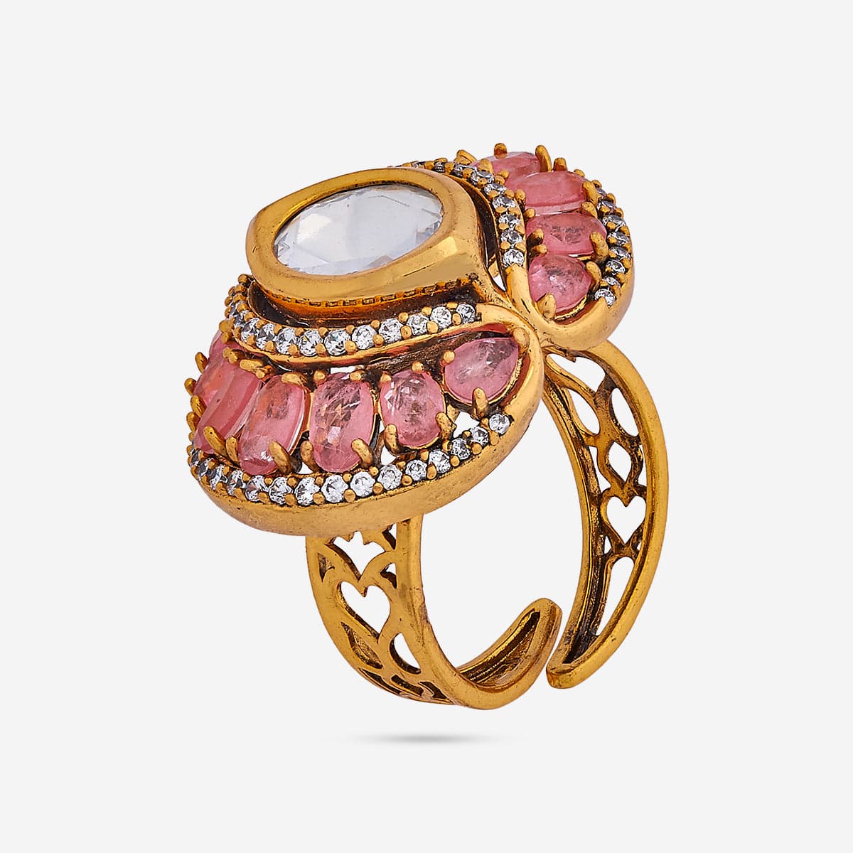 Kundan Finger Ring 184812 - Image 6
