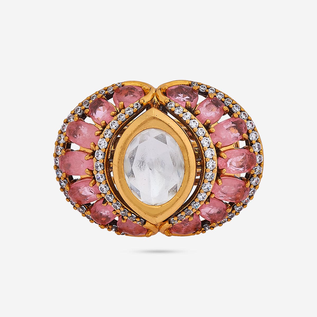 Kundan Finger Ring 184812 - Image 8