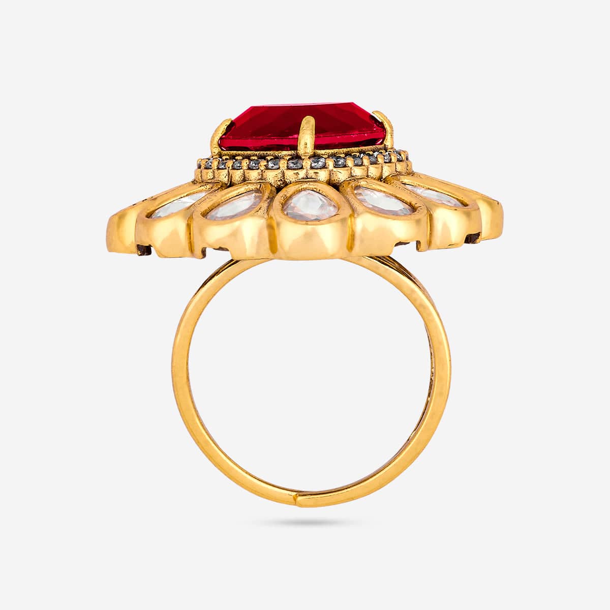 Kundan Finger Ring 187766 - Image 4
