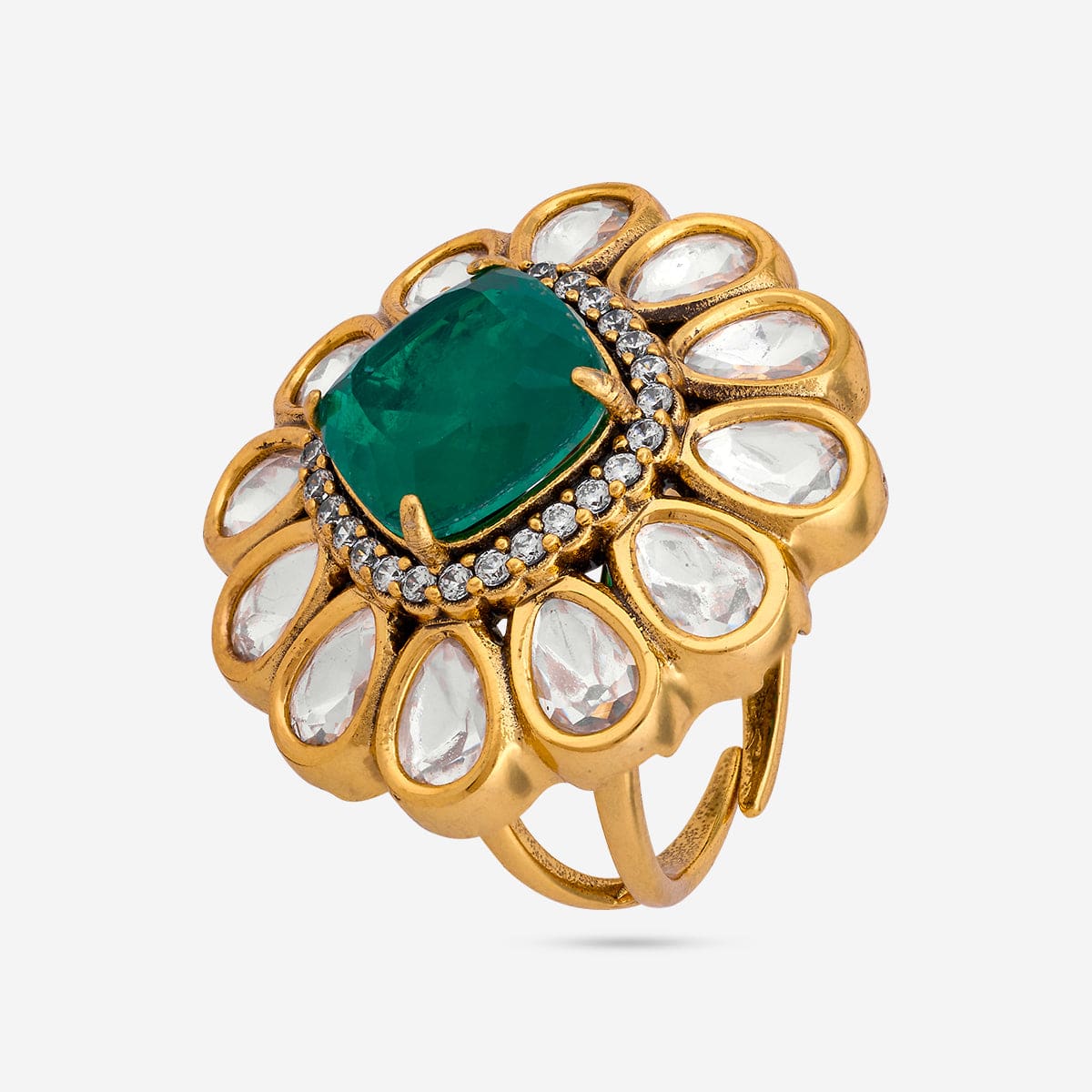 Kundan Finger Ring 187766 - Image 5