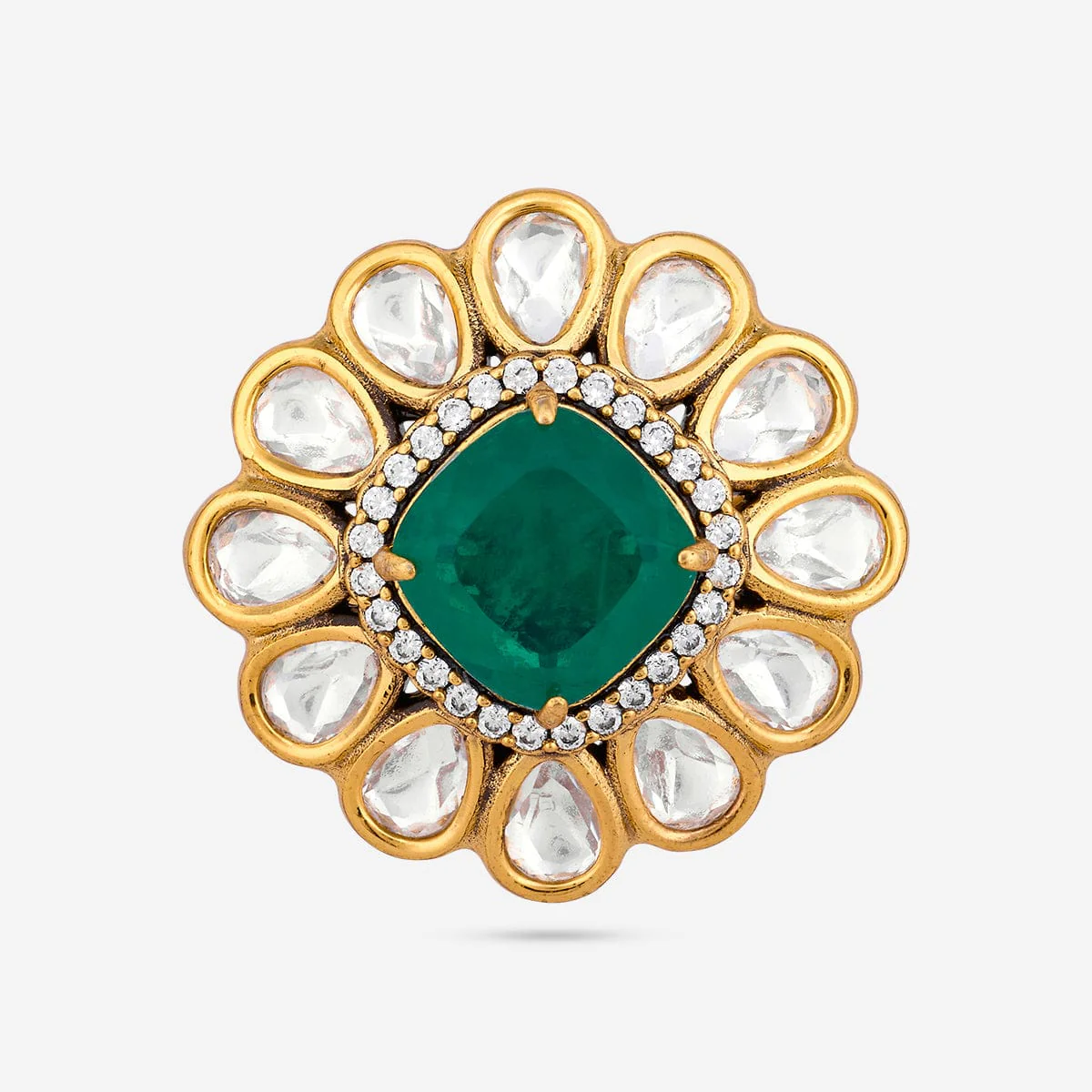 Kundan Finger Ring 187766 - Image 7