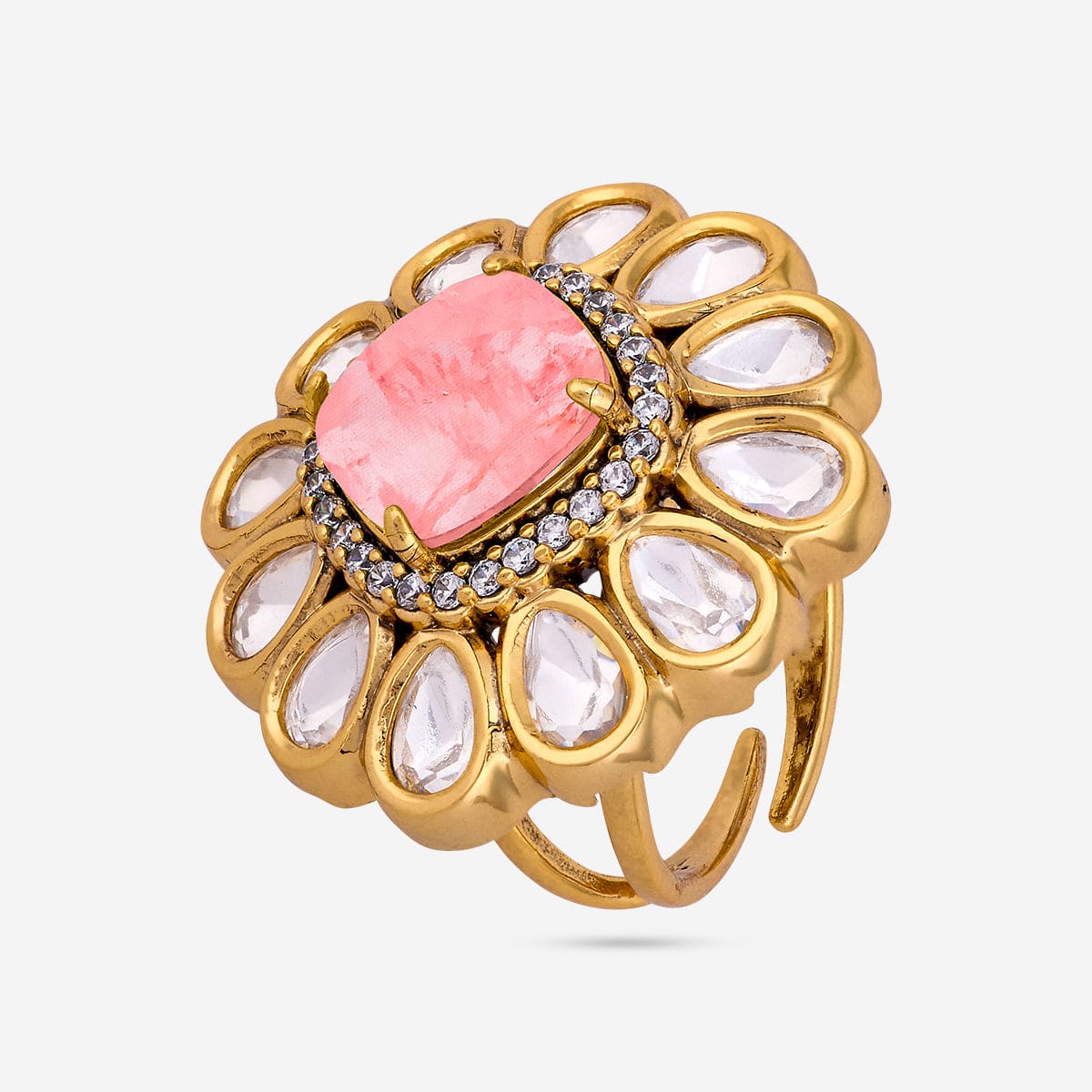 Kundan Finger Ring 187766 - Image 9