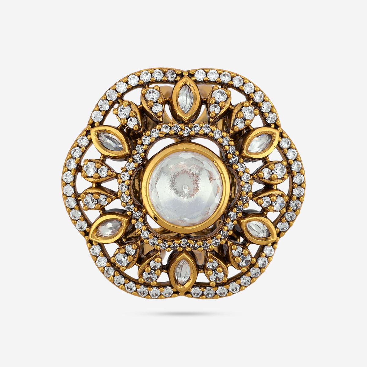 Kundan Finger Ring 187767 - Image 4