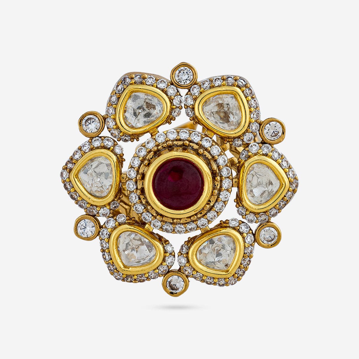 Kundan Finger Ring 187898 - Image 3