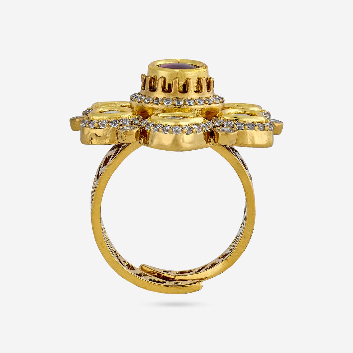 Kundan Finger Ring 187898 - Image 4